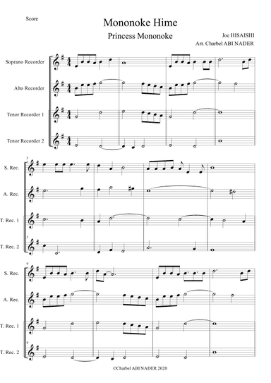 Mononoke Hime (arr. Charbel ABI NADER)