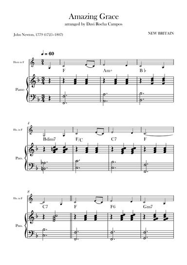 Amazing Grace (arr. Davi Rocha Campos)