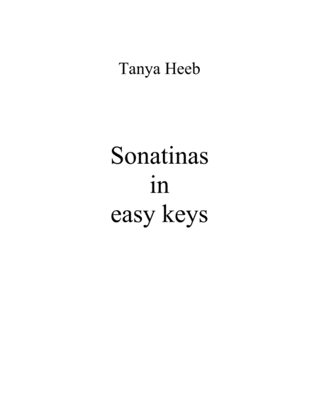 3 Piano Sonatinas in Easy Keys