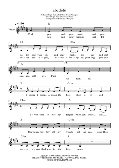 Abcdefu (arr. Henrique F Mangoni)