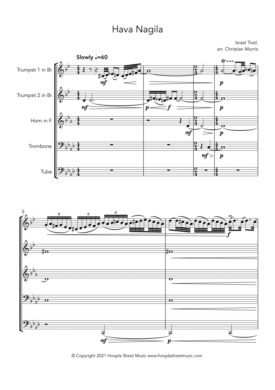 Hava Nagila (arr. Christian Morris)