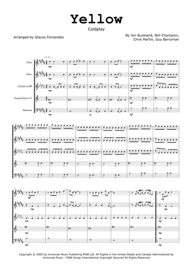 Yellow (arr. Glauco Fernandes)