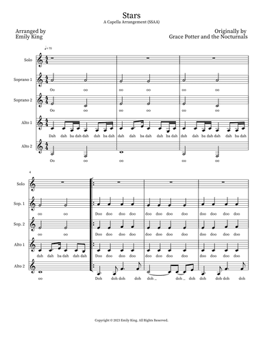 Stars (arr. Emily King)