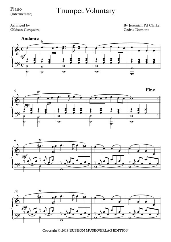 Trumpet Voluntary (arr. Gildson Cerqueira)