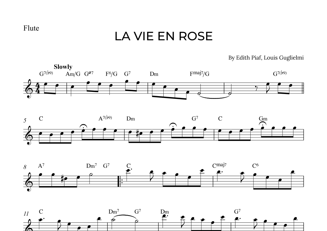 La Vie En Rose (arr. Alex Nunes Rodrigues)