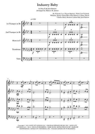 Industry Baby (arr. Márcio Moreira Júnior)