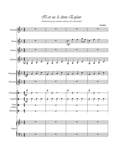 Il est nè le Divin Enfant (arr. Ester Alessandrini)