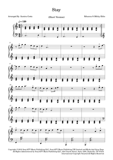 Stay (arr. Samira Costa)