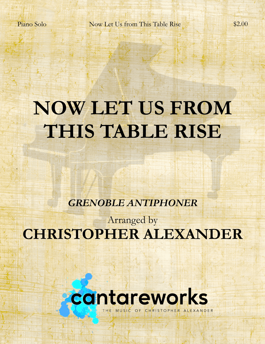 Now Let Us from This Table Rise (arr. Christopher Alexander)