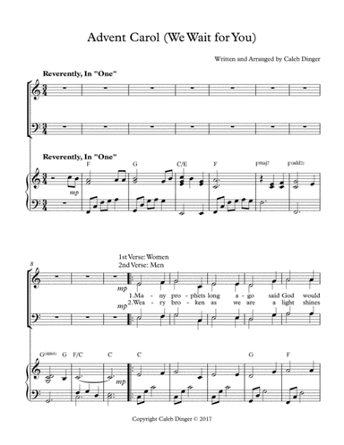 Advent Carol (We Wait for You)