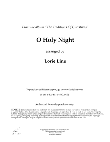 O Holy Night (arr. Lorie Line)