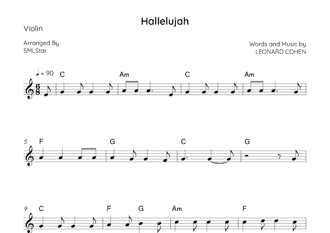 Hallelujah (arr. SMLStar)