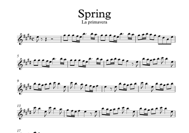 Spring- La Primavera Vivaldi(reduced version) (arr. Bruce Wayne)