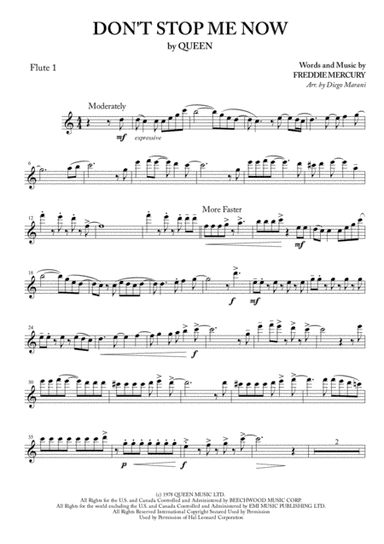 Don't Stop Me Now (arr. Diego Marani)