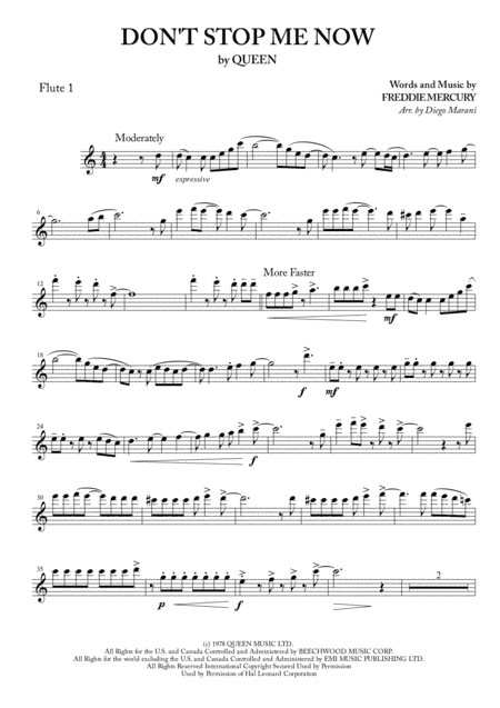 Don't Stop Me Now (arr. Diego Marani)