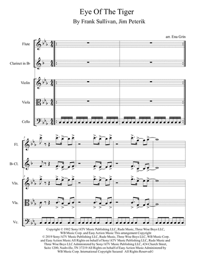 Eye Of The Tiger (arr. Ena Grin)