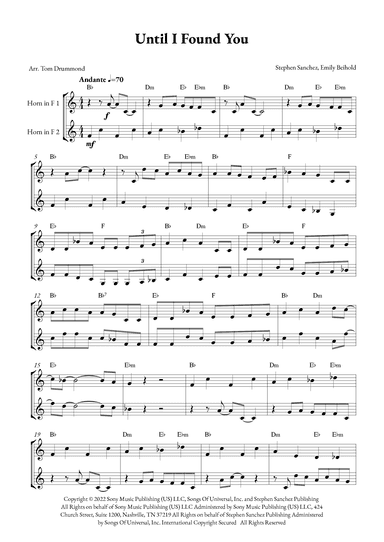 Until I Found You (arr. Tom Drummond)