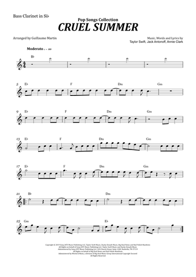 Cruel Summer (arr. Guillaume Martin)
