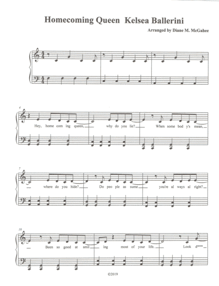 Homecoming Queen? (arr. Diane M. McGahee)