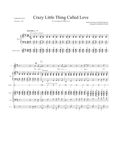 Crazy Little Thing Called Love (arr. Kathleen McGuire)