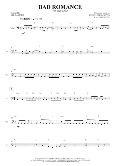 Bad Romance (arr. Art.o Artaud)