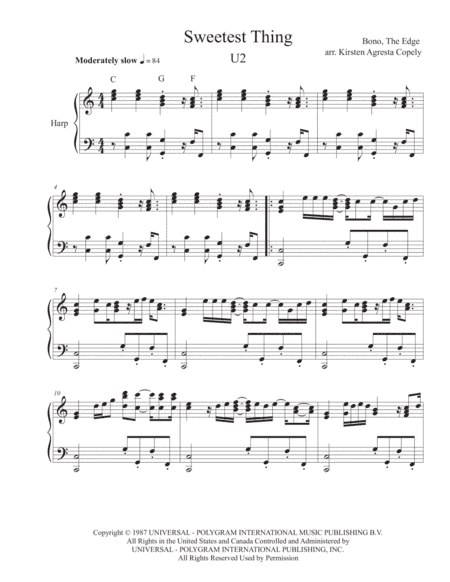 Sweetest Thing (arr. Kirsten Agresta Copely)