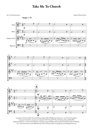 Take Me To Church (arr. Tom Drummond)