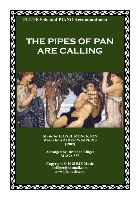 The Pipes of Pan are Calling [F] - Flute Solo with Piano Accompaniment (arr. Brendan Elliget MAGA 537)