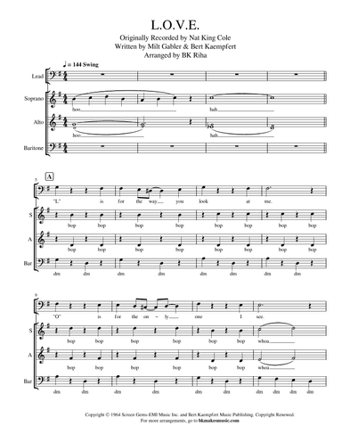L-o-v-e (arr. BK Riha / Brandy Kay Riha)