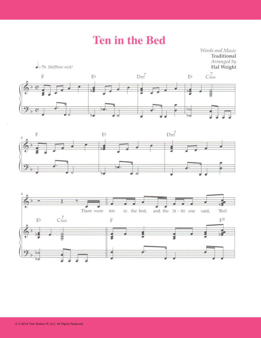 Ten in The Bed (arr. Hal Wright)
