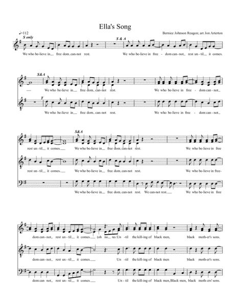 Ella's Song (arr. Jon Arterton)