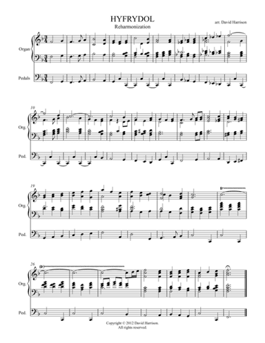 Hyfrydol - Free Accompaniment (arr. David Harrison)