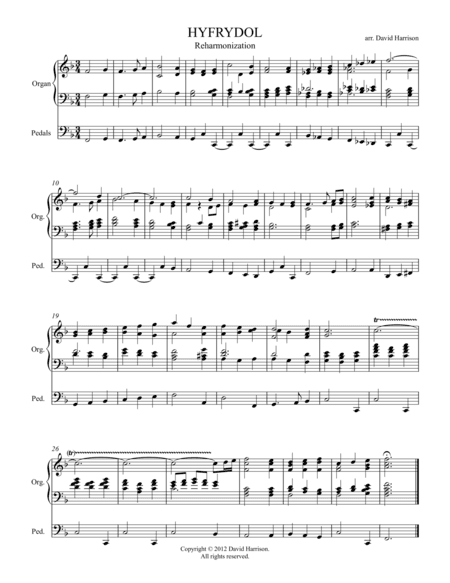 Hyfrydol - Free Accompaniment (arr. David Harrison)