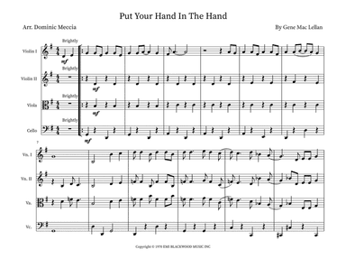 Put Your Hand In The Hand (arr. Dominic Meccia)