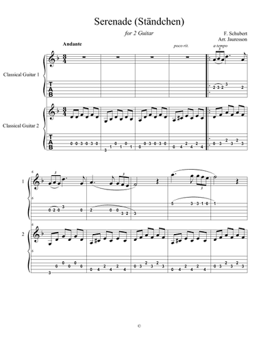 Serenade - Ständchen (arr. Jauresson B Lima)