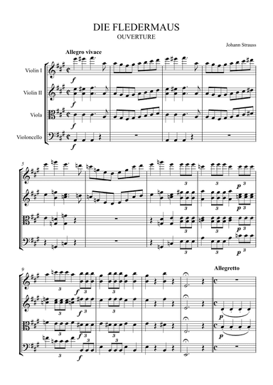 Die Fledermaus Overture (arr. Jonas)