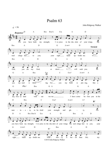 ForYou Have Been My Strength - Psalm 63