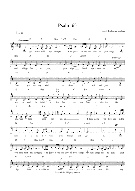 ForYou Have Been My Strength - Psalm 63