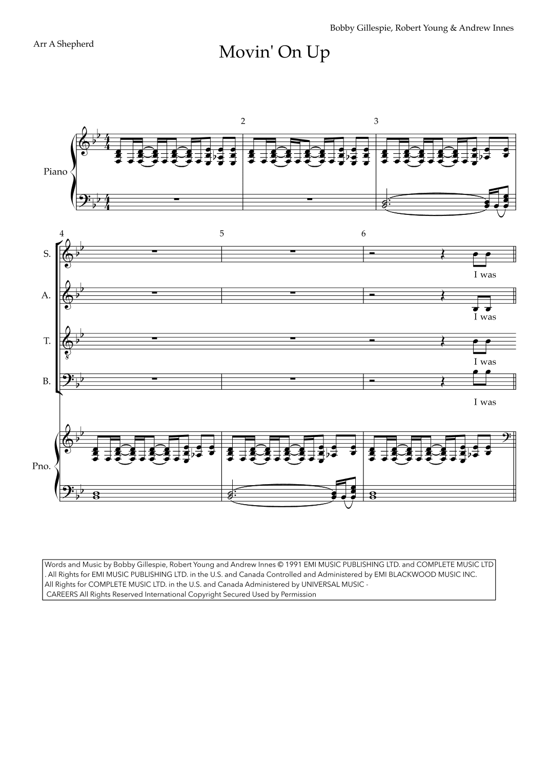 Movin' On Up (arr. Alan Shepherd)