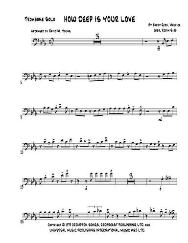 How Deep Is Your Love (arr. David W. Young)