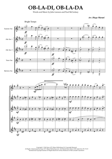 Ob-La-Di, Ob-La-Da (arr. Diego Marani)