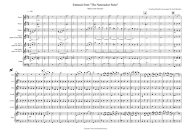 Waltz of the Flowers (Fantasia from Nutcracker) for Flute Quartet (arr. David Burndrett)