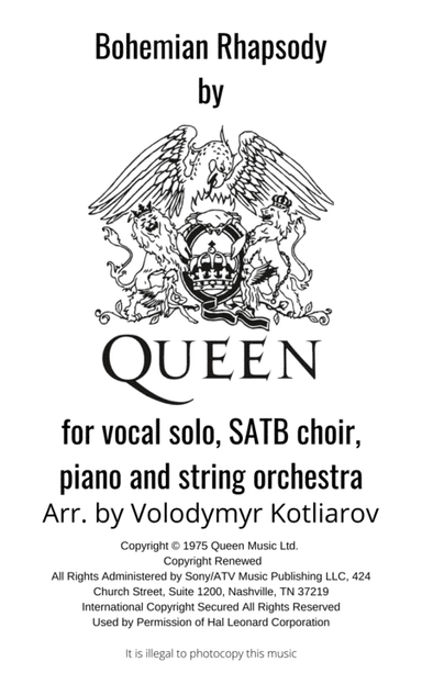 Bohemian Rhapsody (arr. Volodymyr Koliarov)