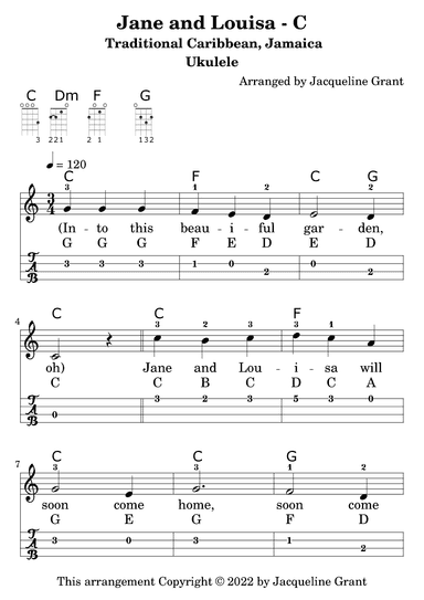 Jane and Louisa (arr. Jacqueline Grant)