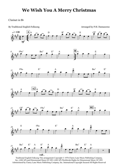 We Wish You A Merry Christmas (arr. P.H. Damasceno)