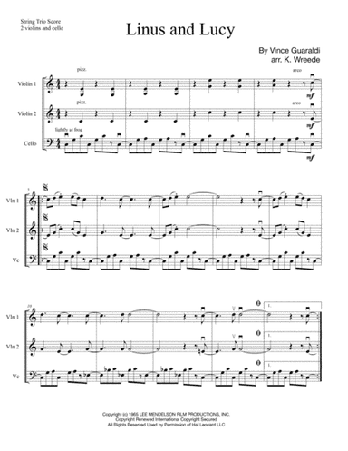 Linus And Lucy (arr. Katrina Wreede)