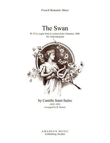 The Swan / Le Cygne for viola and guitar (D major) (arr. K. Krantz)