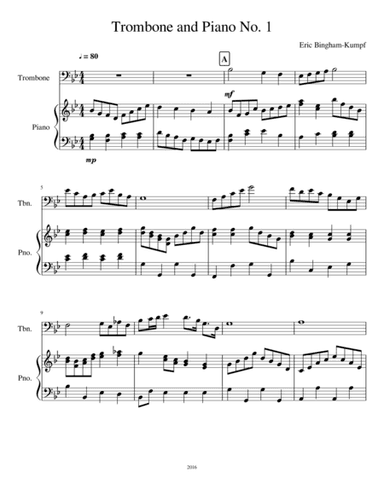 Trombone and Piano No. 1