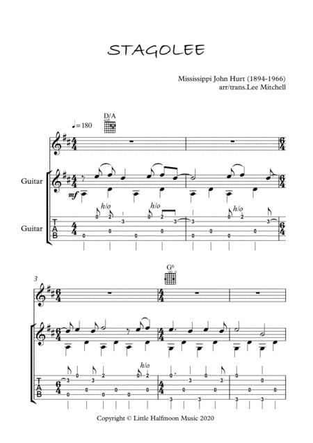 Stagolee (arr. Lee Mitchell)