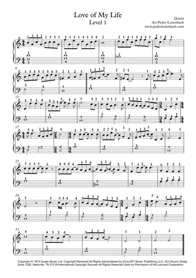 Love Of My Life (arr. Pedro Lutterbach)